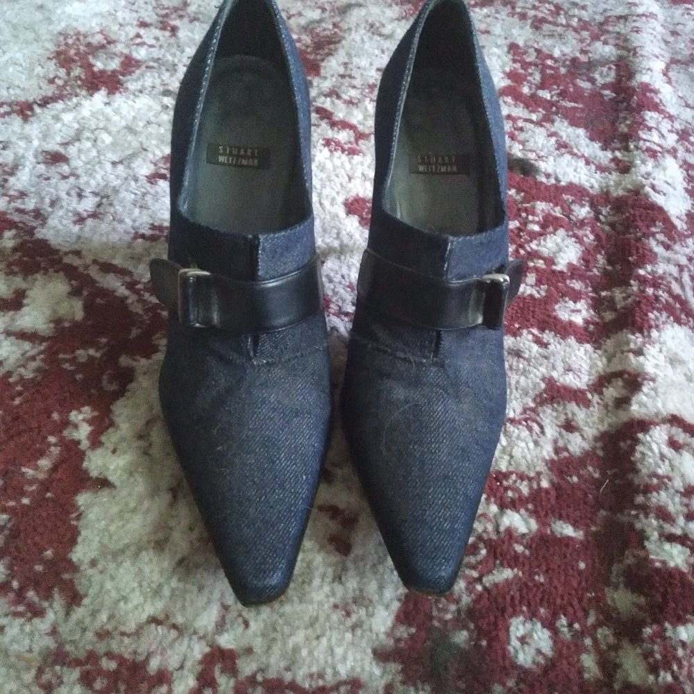 Stuart Weitzman denim shoes